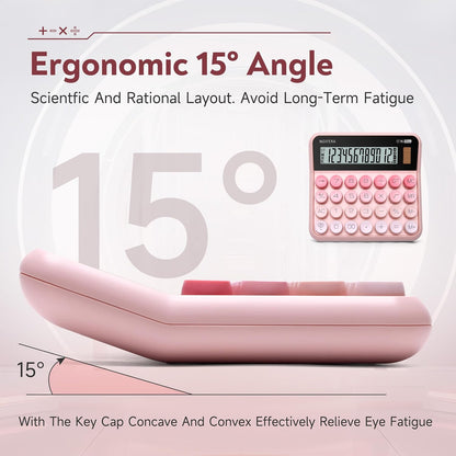 Desktop Calculator, 12 Digit HD Display with% Key