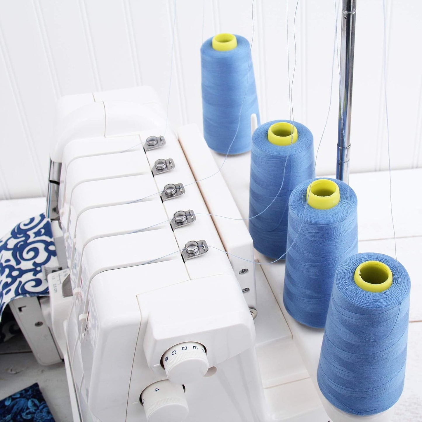 Polyester Serger Thread, 2750yd 40/2, Dusty Pink | Polyester serger thread for overlock sewing, seams and garment construction. Large cone gives smooth, reliable stitching.
