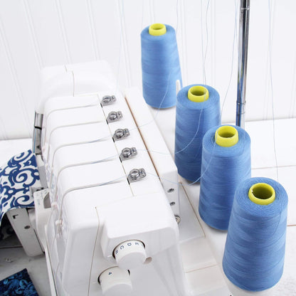 Polyester Serger Thread, 2750yd 40/2, Dusty Pink | Polyester serger thread for overlock sewing, seams and garment construction. Large cone gives smooth, reliable stitching.