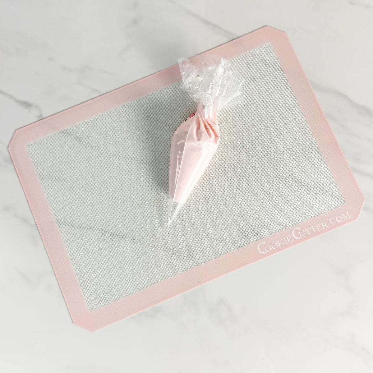 16.5"x11.5" Pink Silicone Baking Mat - Reusable Nonstick Baking Sheet - Sandy Pink (2 Pack)