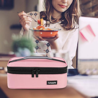 Small Lunch Bag, Insulated Lunch Box for Adults & Kids, Pink