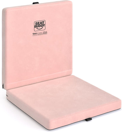 Skil-Care Seat Buddy Cushion, Foldable, 16x16, Pink Cozy Cloth, 914353