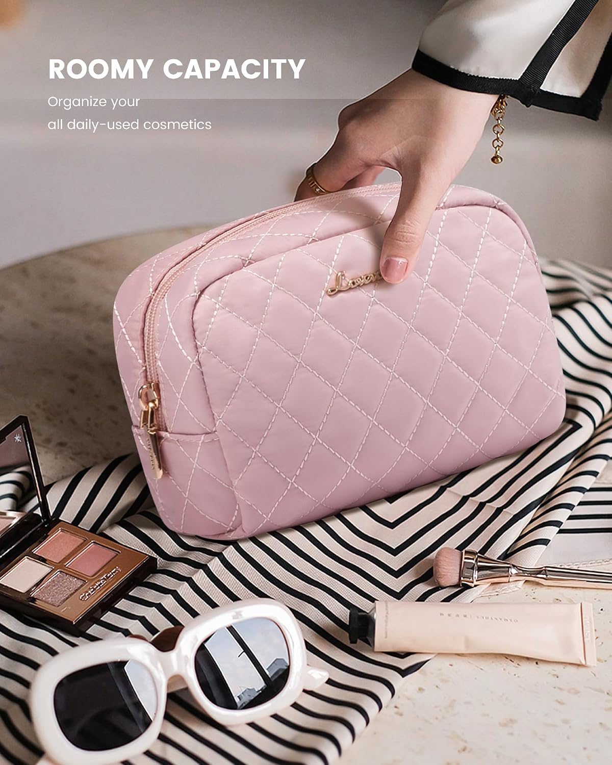 Travel Duffle Bag, Weekender Bag for Women with Toiletry Bag, Carry on Overnight Bag with Shoe Compartment, Gym Duffel Bag with Wet Pocket, Mommy Hospital Bags for Labor and Delivery
