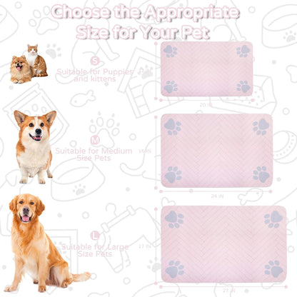 Dog Cat Food Mat, Absorbent Pet Feeding Mat for Food and Water Bowl