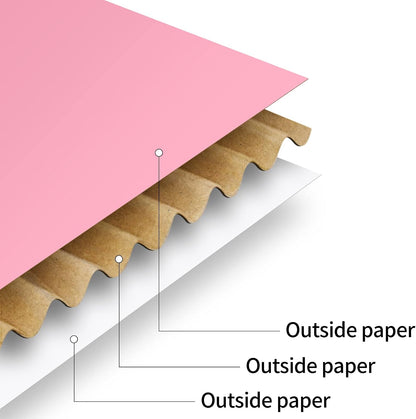 Spakon 50 Packs Shipping Boxes, Cardboard, Pink, 6 x 4 x 1.6 Inches