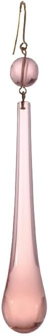 ® 3 Inch Pink Teardrop with Pink Bead