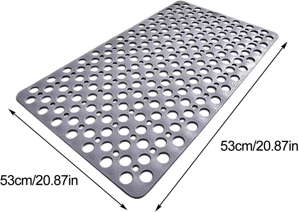 Shower Mat, Shower Mat, Bath Mat with Suction Cups and Drain Holes, Bathtub Mat Non Slip, Bath Mat for Tub Non Slip, Inside Bathroom, Easy to Clean (Pink, Large(29.53"x16.93"))