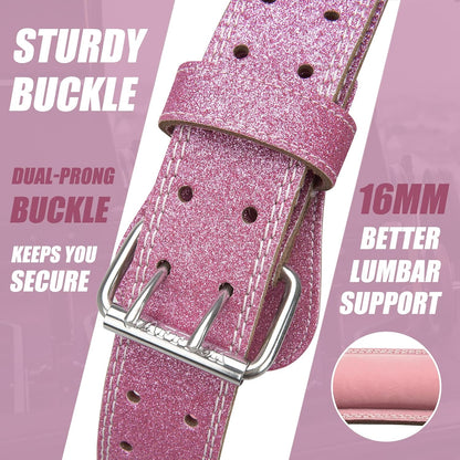 Weight Lifting Belt For Ladies Leather Gym Belts Lower Waist Back Support For Women Men Fitness Squat Deadlift Heavy Duty Cross Training Gym Powerlifting Workout