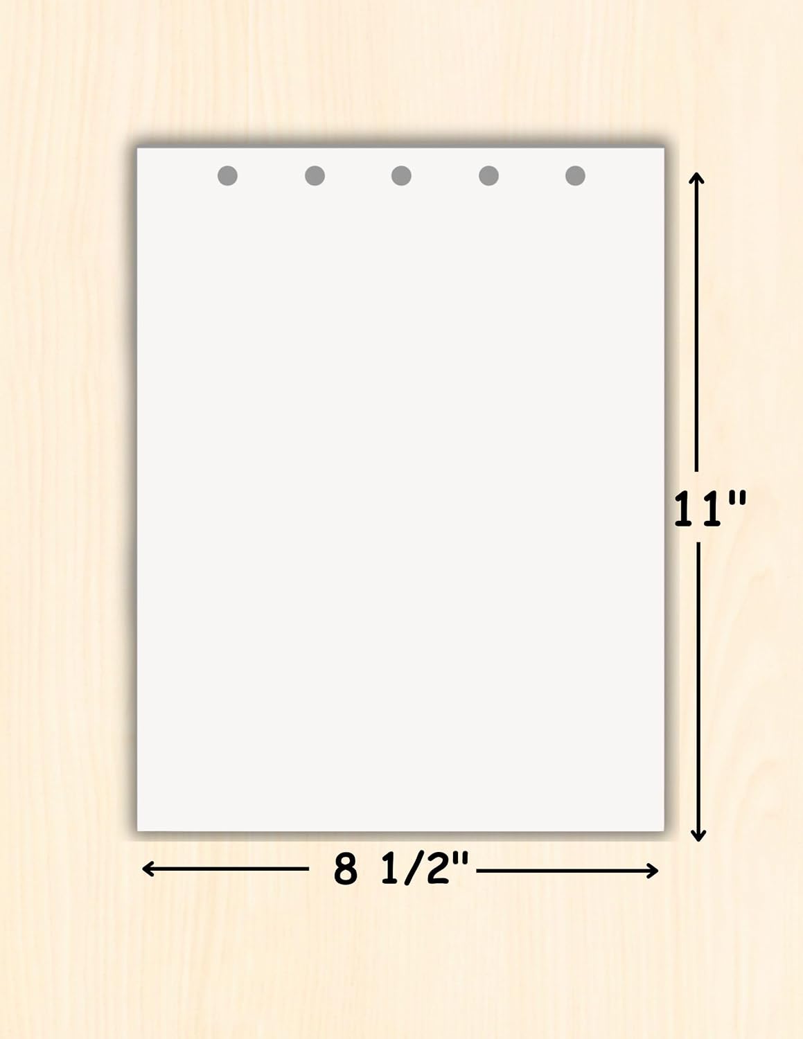 (TM) Writing and Copy Paper, Variation of Colors 8.5" x 11", 5 Hole Top-Punched, 20 Pound Text, 500 Sheets Per Ream. (500, Peach)