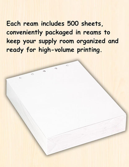(TM) Writing and Copy Paper, Variation of Colors 8.5" x 11", 5 Hole Top-Punched, 20 Pound Text, 500 Sheets Per Ream. (500, Peach)