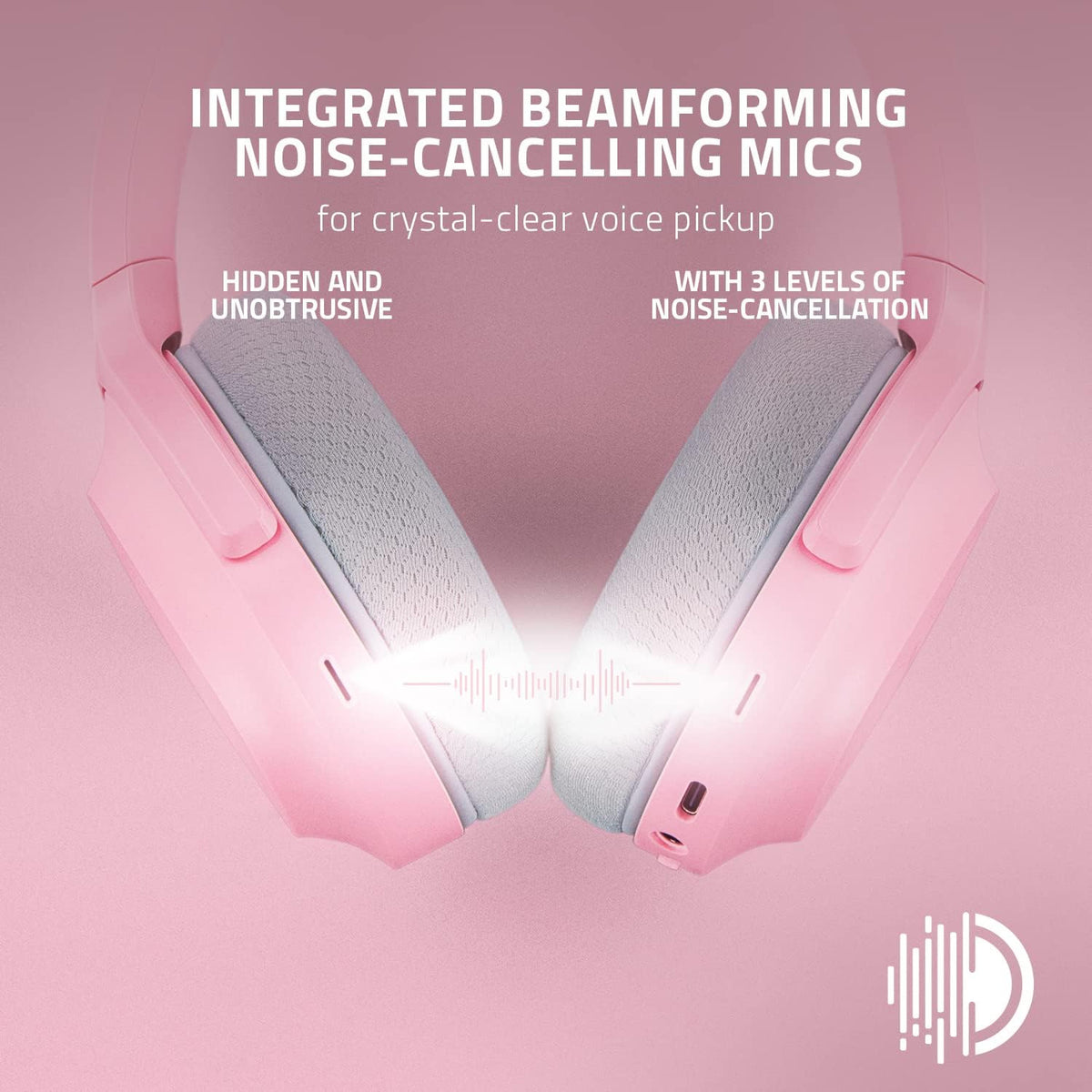 Barracuda Wireless Gaming & Mobile Headset, 2.4GHz + Bluetooth, Pink