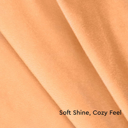 Velvet Throw Pillow Covers, No Inserts 20"x20" Peach