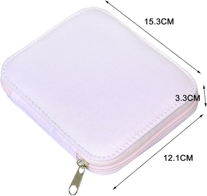 Sewing Kit with Case Portable Sewing Supplies for Home Traveler, Adults, Beginner, Emergency, Contains 18 Sewing Thread, Scissors, Needles, Measure etc (Pink)