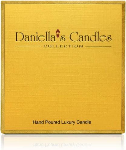 DANIELLA'S CANDLES Fresh Peach Jewelry Scented Candle, 11 oz Natural Soy Wax with Necklace Inside