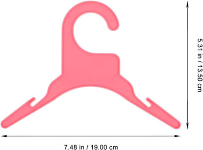 Pet Clothes Hanger Dog Clothes Hanger for Puppy and Cat Apparel Anti-Skid Clothing Hanging Rack Portable Plastic Pet Clothing Rack for Indoor and Outdoor Closet Organization