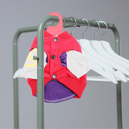 Pet Clothes Hanger Dog Clothes Hanger for Puppy and Cat Apparel Anti-Skid Clothing Hanging Rack Portable Plastic Pet Clothing Rack for Indoor and Outdoor Closet Organization