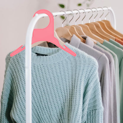 Pet Clothes Hanger Dog Clothes Hanger for Puppy and Cat Apparel Anti-Skid Clothing Hanging Rack Portable Plastic Pet Clothing Rack for Indoor and Outdoor Closet Organization