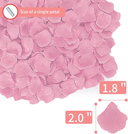 1000 PCS Artificial Fake Rose Petals(Pale Pink)