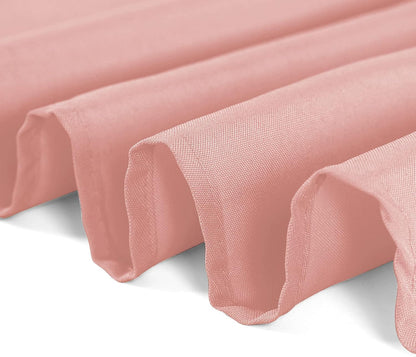 Rectangle Tablecloth 90x132 inch Washable Polyester Fabric Table Cloth for Wedding Party Dining Banquet Decoration（90x132, Dusty Pink）
