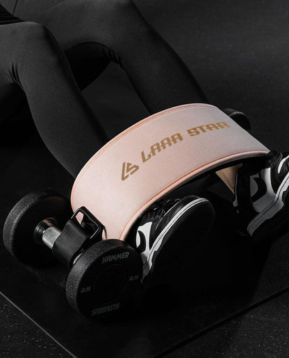 Hip Thrust Belt,Booty Belt for Hip Thrust,Hip Belt Pad for Glute Bridge Butt Workout with Dumbbells Kettlebells for Lunges Reverse Squat (Pink)