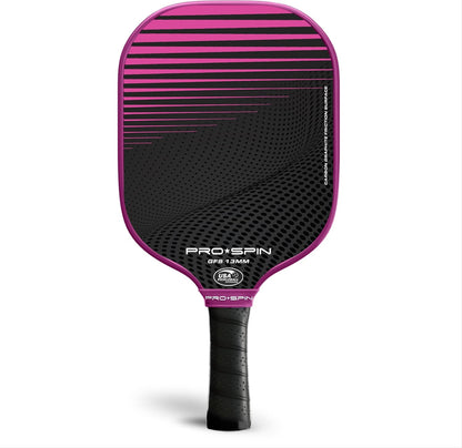 PRO-SPIN Carbon Fiber Pickleball Paddles Set of 2 | Lightweight Pickleball Set with Indoor/Outdoor Balls and Bag – Durable Pickle Ball Paddle Gift for Men, Women & Families