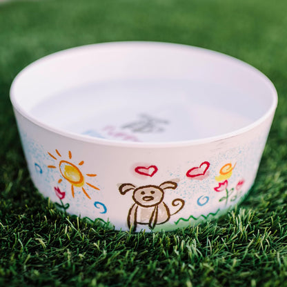 Loving Pets Dolce Moderno Dog Bowl – Modern Melamine Dog Food Bowl & Dog Water Bowl – Durable, Non-Slip Pet Dish for Small & Medium Dogs – Dishwasher Safe Dog Bowl (Small, 16 oz)