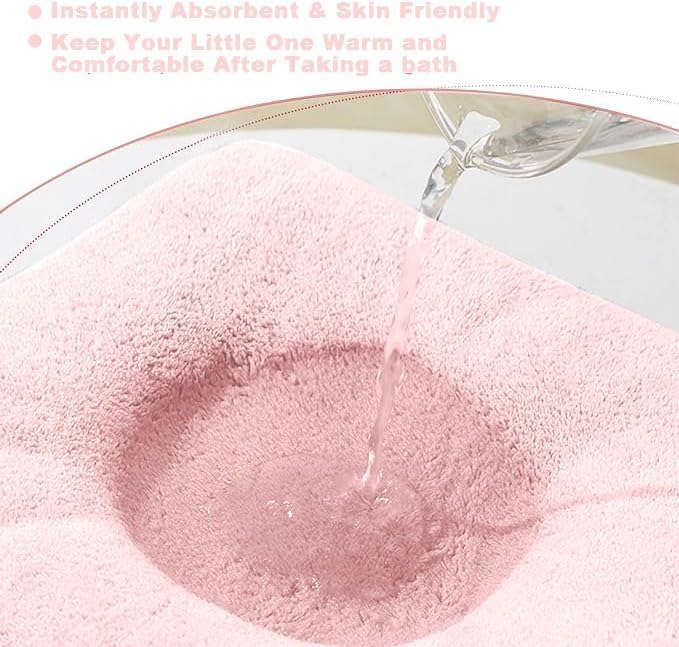 Hooded Baby Towel - Premium Soft Bath Towel for Baby, Newborn,Infant - Ultra Absorbent,Natural Baby Stuff Towel, Soft Coral Velvet Coral Fleece Bath Towel for Boys and Girls(Pink Kitten)