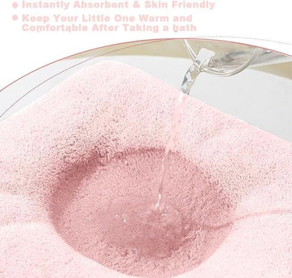 Hooded Baby Towel - Premium Soft Bath Towel for Baby, Newborn,Infant - Ultra Absorbent,Natural Baby Stuff Towel, Soft Coral Velvet Coral Fleece Bath Towel for Boys and Girls(Pink Kitten)