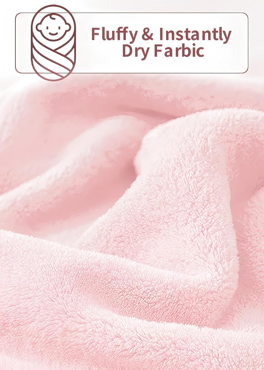Hooded Baby Towel - Premium Soft Bath Towel for Baby, Newborn,Infant - Ultra Absorbent,Natural Baby Stuff Towel, Soft Coral Velvet Coral Fleece Bath Towel for Boys and Girls(Pink Kitten)