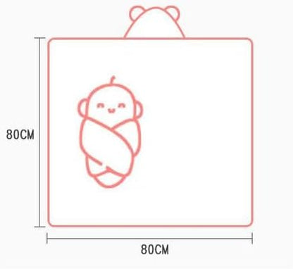 Hooded Baby Towel - Premium Soft Bath Towel for Baby, Newborn,Infant - Ultra Absorbent,Natural Baby Stuff Towel, Soft Coral Velvet Coral Fleece Bath Towel for Boys and Girls(Pink Kitten)