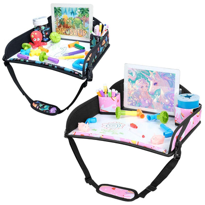 2PCS Kids Travel Tray for Toddler Car Seat