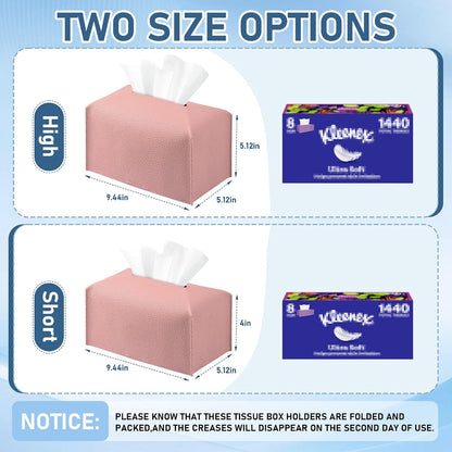 Long Tissue Box Cover (1, Pink, Medium)