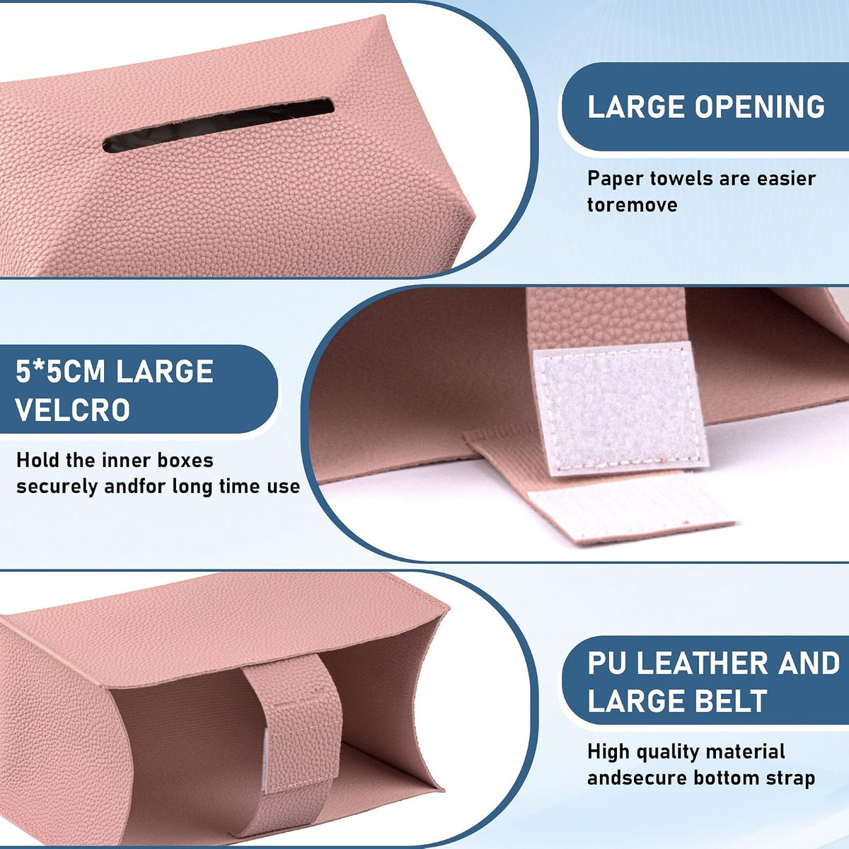 Long Tissue Box Cover (1, Pink, Medium)