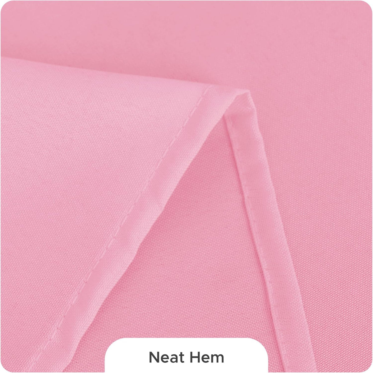 8 Pack Pink Tablecloths 60x102 Inch for 6 Ft Rectangle Tables