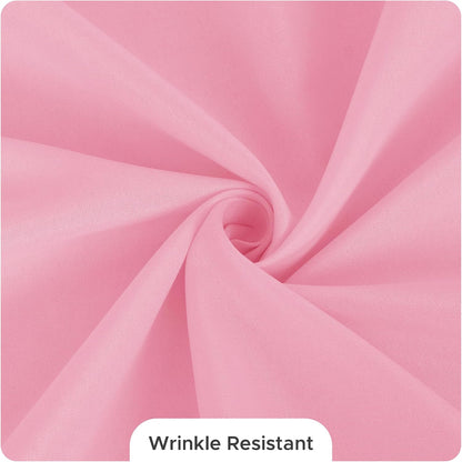 8 Pack Pink Tablecloths 60x102 Inch for 6 Ft Rectangle Tables