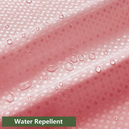 Modern Pink Shower Curtain Waffle Textured Fabric Shower Curtains for Bathroom Farmhouse Fabric Bath Curtain Set with Hooks 72x72 Inch