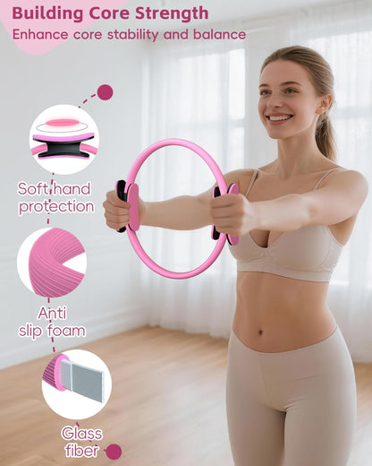 Pilates Kit for Home, Women Beginners Workout Essentials Set