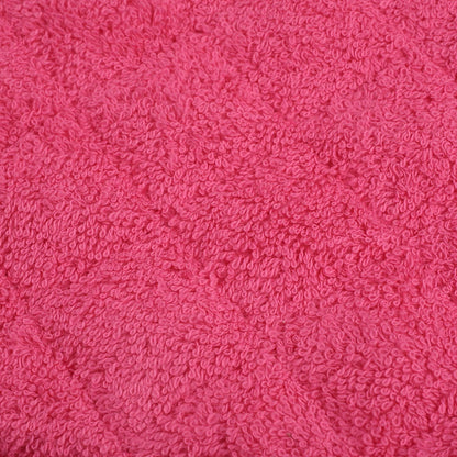 100% Cotton Kitchen Everyday Basic Terry Pot Holder Heat Resistant Coaster Potholder for Cooking and Baking Set of 5 (Dark Pink)