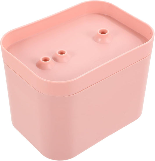 Automatic Circulation Pet Water Fountain for Cats and Dogs, Portable Pink Plastic Water Dispenser with Flower Shape Outlet and Dc 5v Pump, for Kitten and Dog Drinking