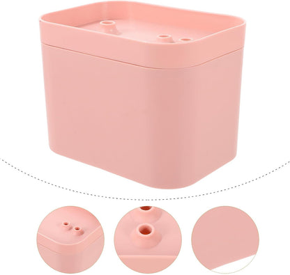 Automatic Circulation Pet Water Fountain for Cats and Dogs, Portable Pink Plastic Water Dispenser with Flower Shape Outlet and Dc 5v Pump, for Kitten and Dog Drinking