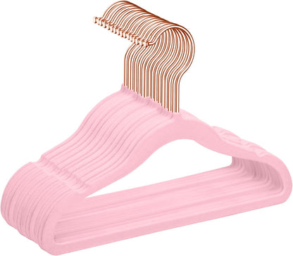 Baby Velvet Hangers 50 Pack 11.8 Inch Kids Infant Toddler Non-Slip