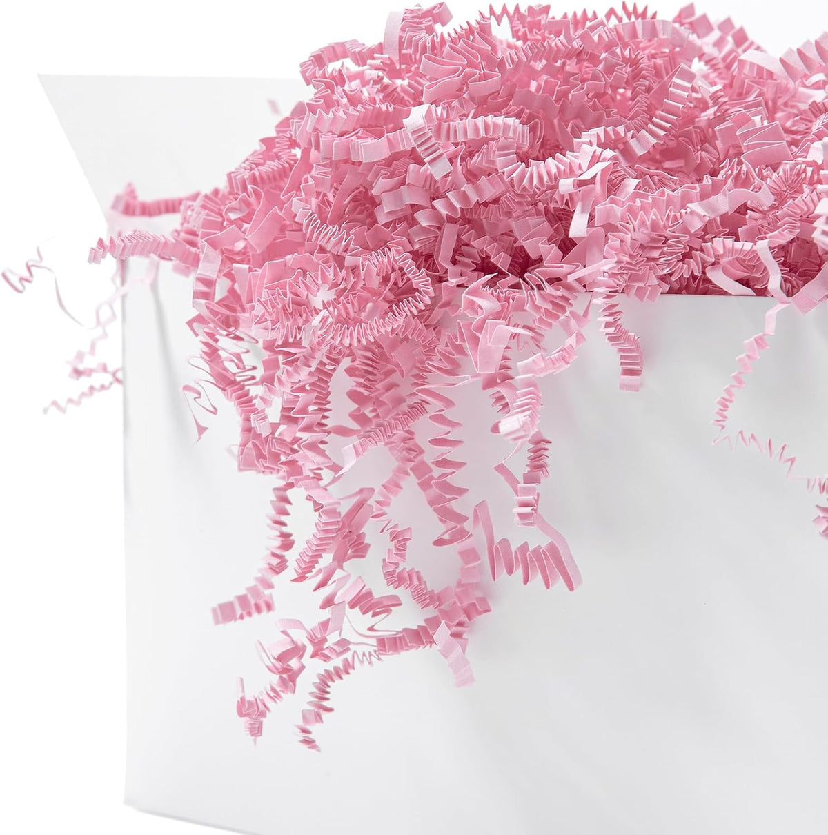 1/2 LB Crinkle Paper Filler Light Pink Shredded Paper for Gift Box