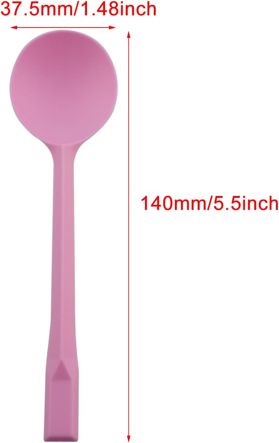 50PCS Disposable Pink Plastic Spoons Individually Wrapped Cutlery Party Supplies Scoop for Cake Desserts Ice Cream Fruit Salads