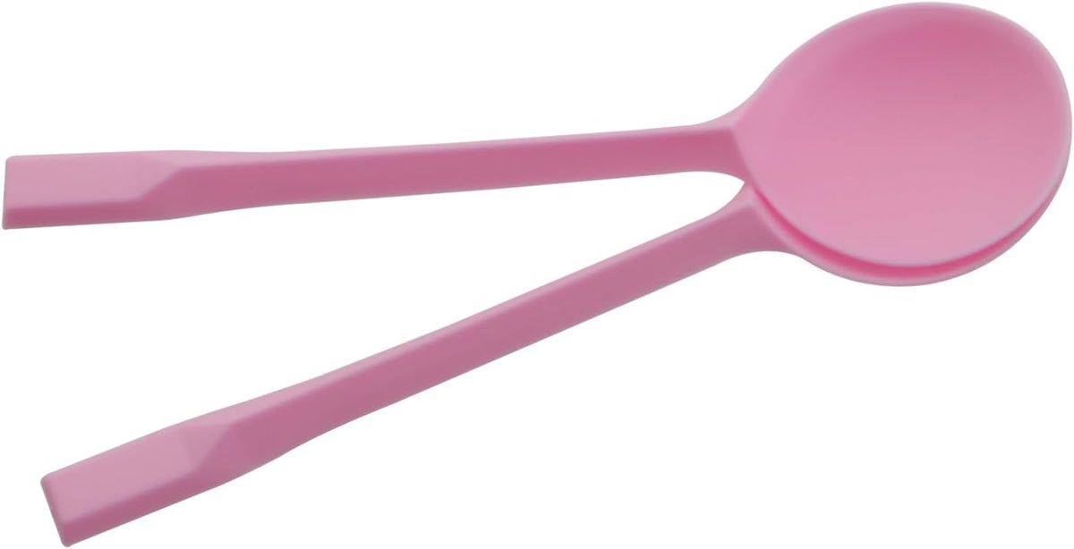 50PCS Disposable Pink Plastic Spoons Individually Wrapped Cutlery Party Supplies Scoop for Cake Desserts Ice Cream Fruit Salads