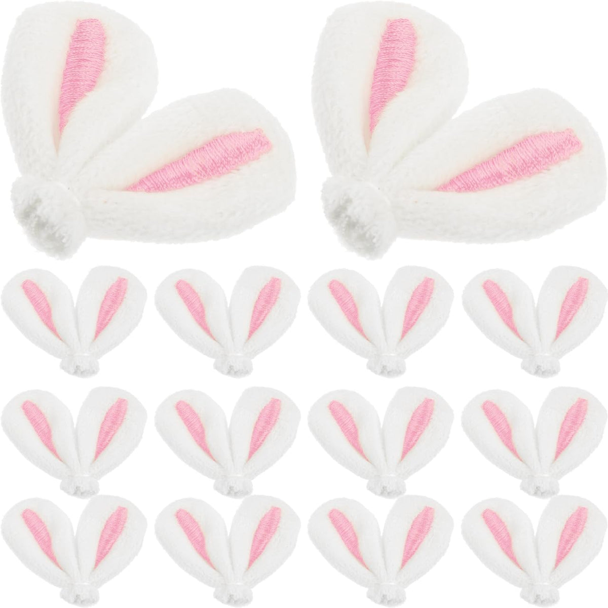 20Pcs DIY Hair Pins Easter Rabbit Ears Clips Decor