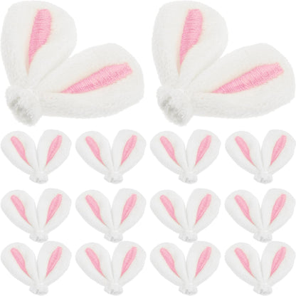 20Pcs DIY Hair Pins Easter Rabbit Ears Clips Decor