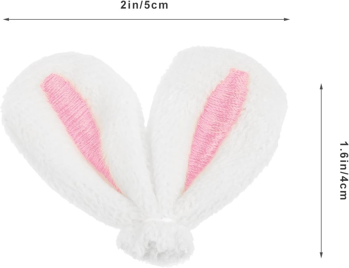 20Pcs DIY Hair Pins Easter Rabbit Ears Clips Decor