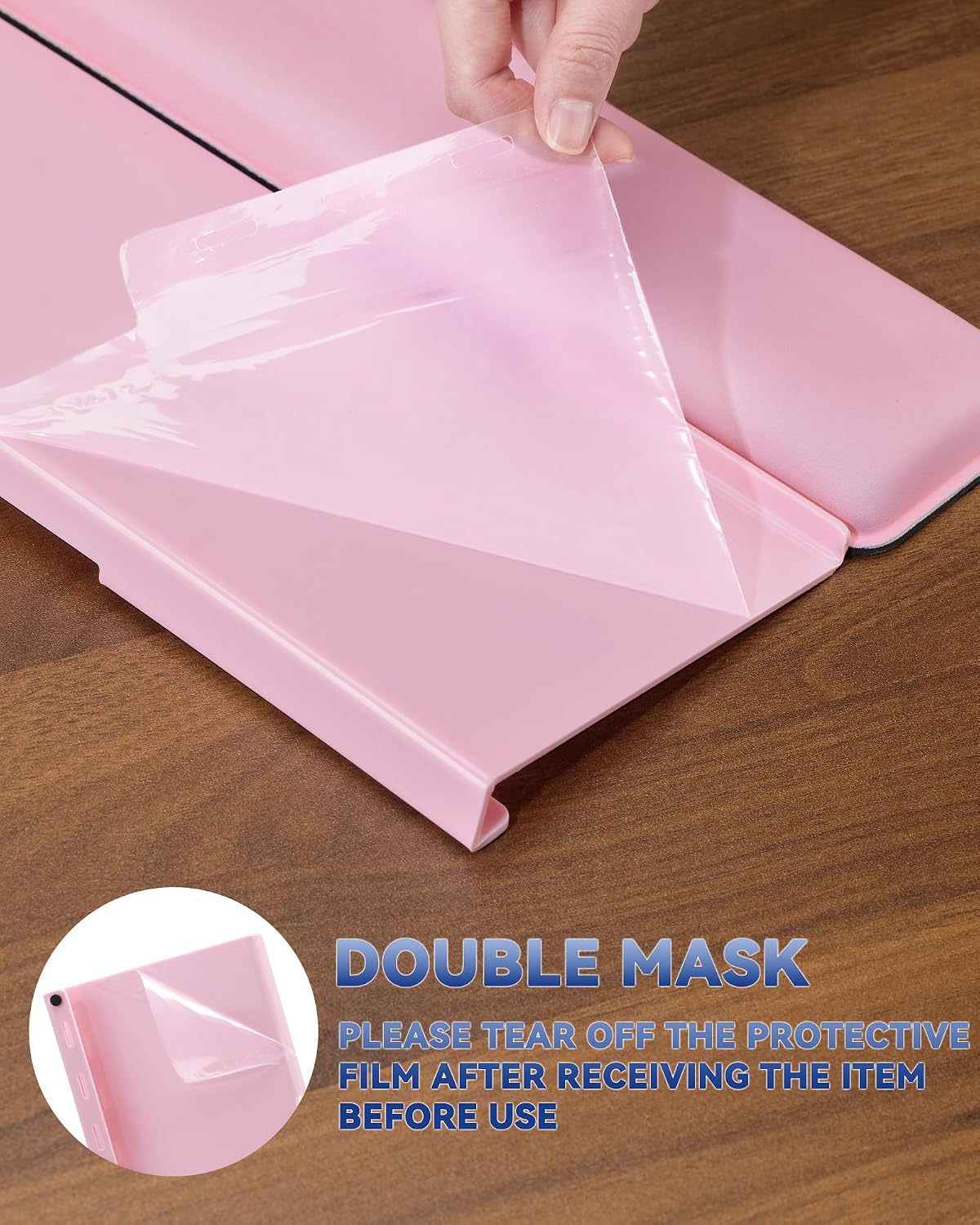 Adjustable Computer Keyboard Stand for Desktop, Keyboard Wrist Rest(Pink)