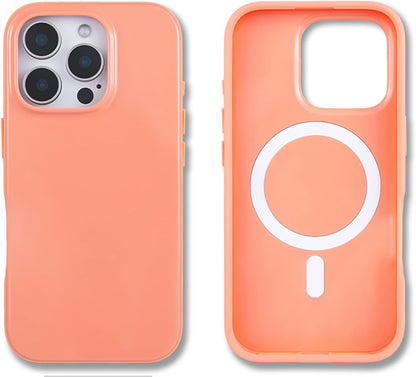 Case for iPhone 16 Pro | Compatible with MagSafe | 10ft Drop Tested | Gloss Peach