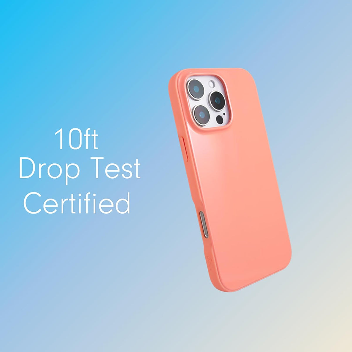 Case for iPhone 16 Pro | Compatible with MagSafe | 10ft Drop Tested | Gloss Peach